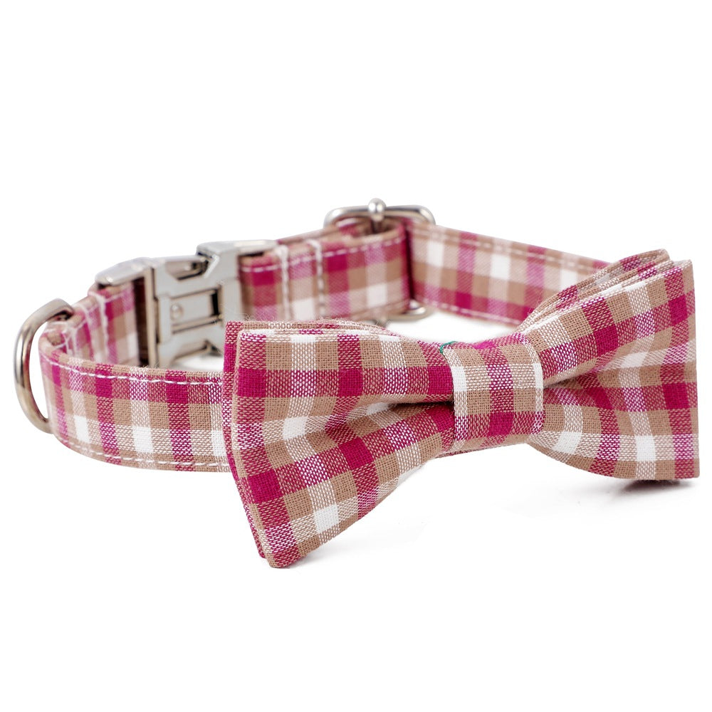 Cotton Alloy Buckle Dog Collar