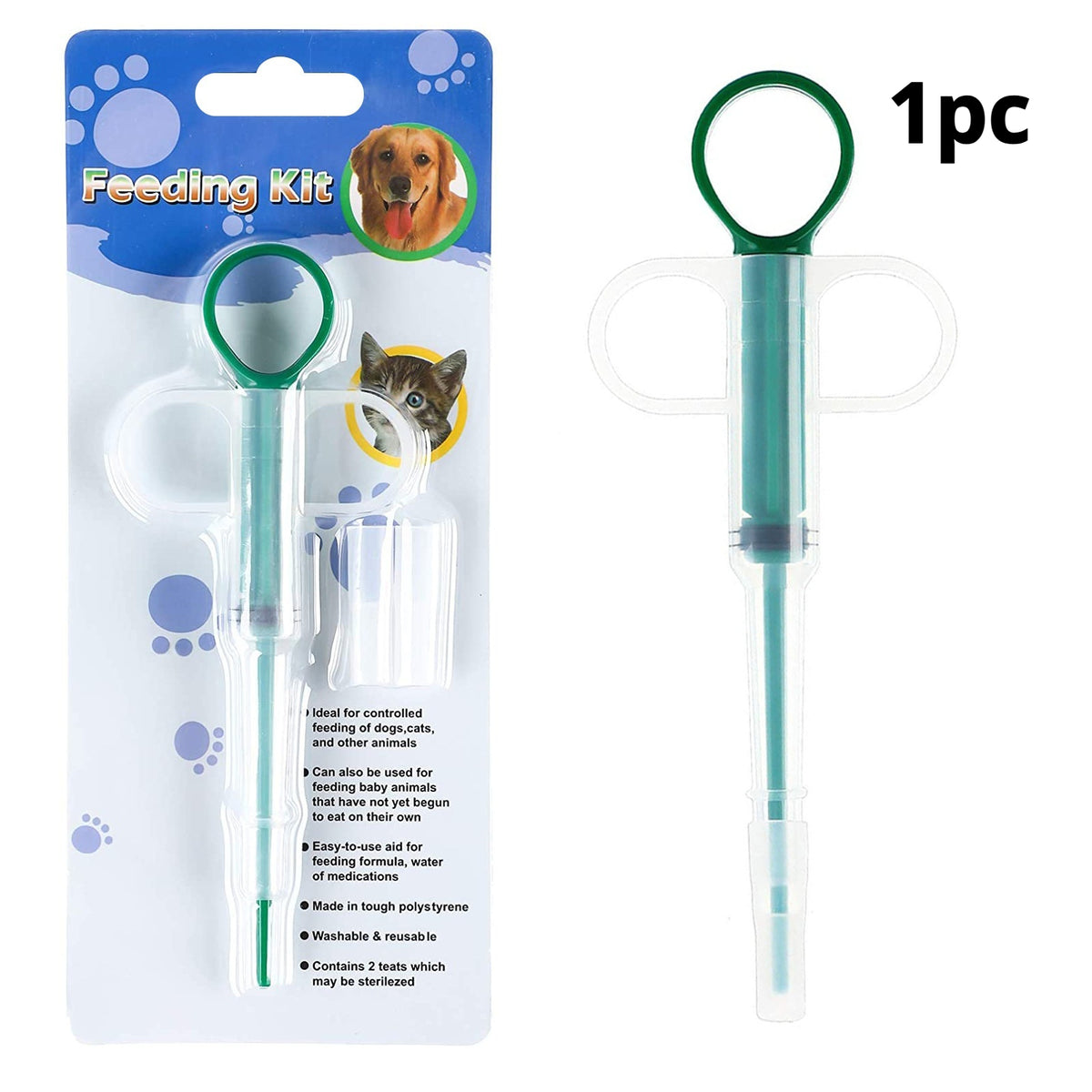 Pet Medication Dispenser Push-Type Syringe Injector