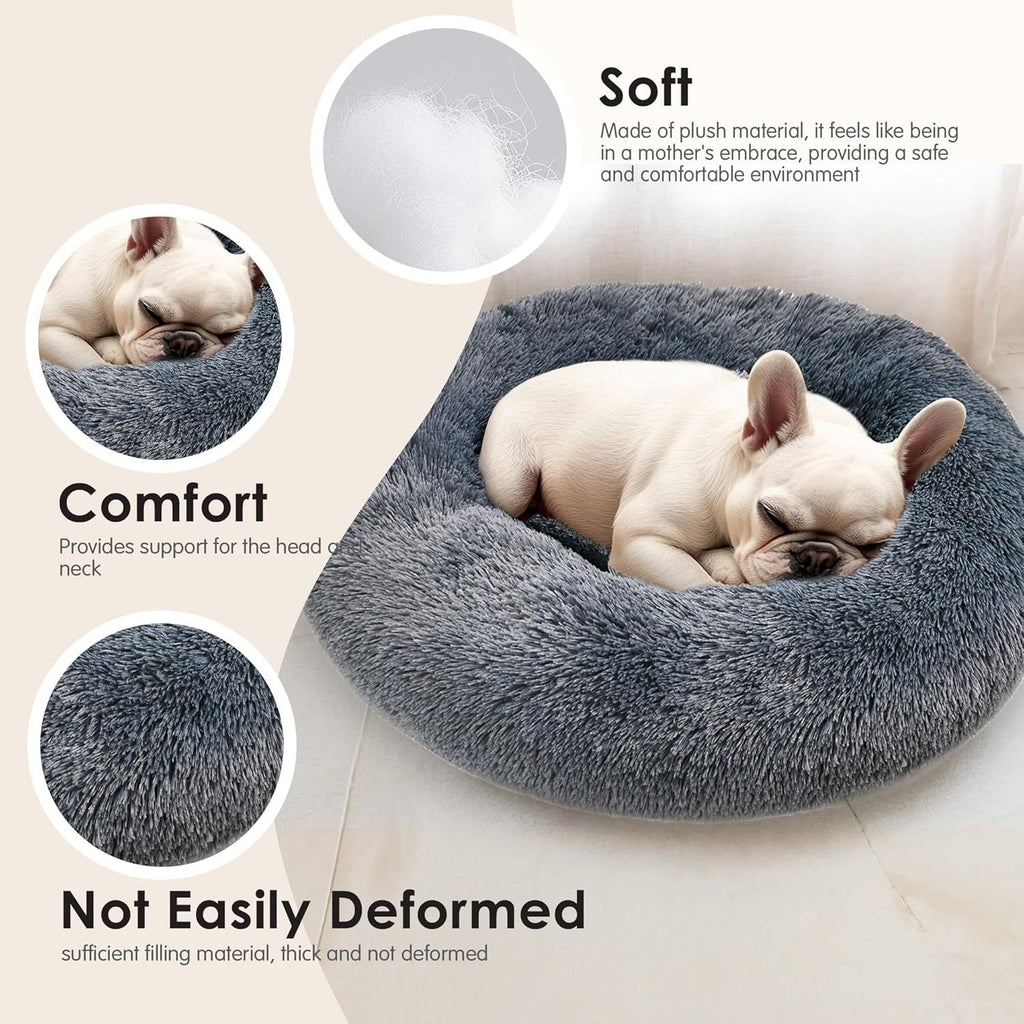 Round Warm Bed for Small Medium Dogs