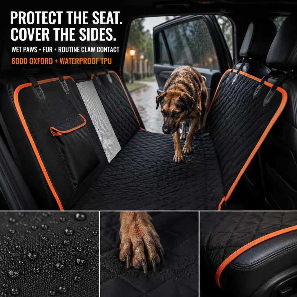 Waterproof Dog Hammock Car Seat Cover