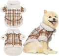 Warm Two-Legged Plaid Dog Clothes