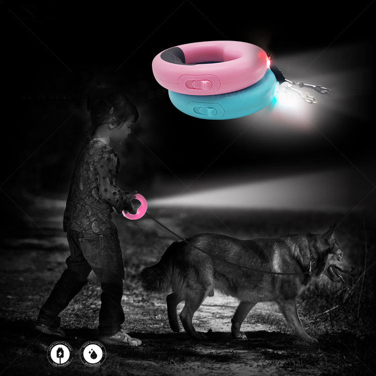 LED Automatic Retractable Dog Leash