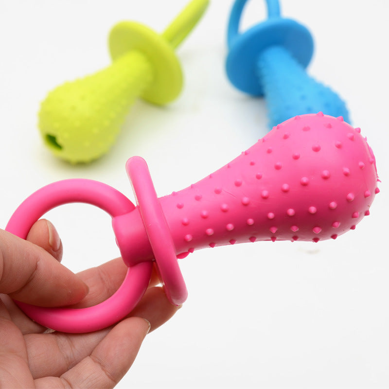 Pet Tpr Rubber Three-Color Ring Toy
