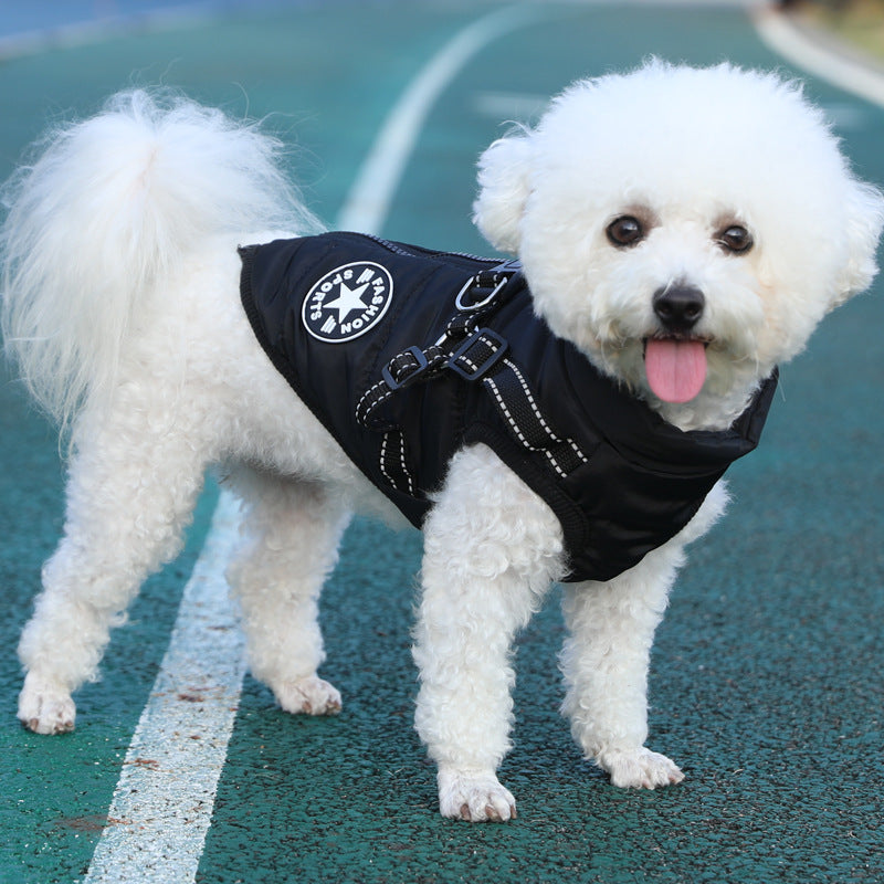 Warm Cotton Fleece Dog Coat