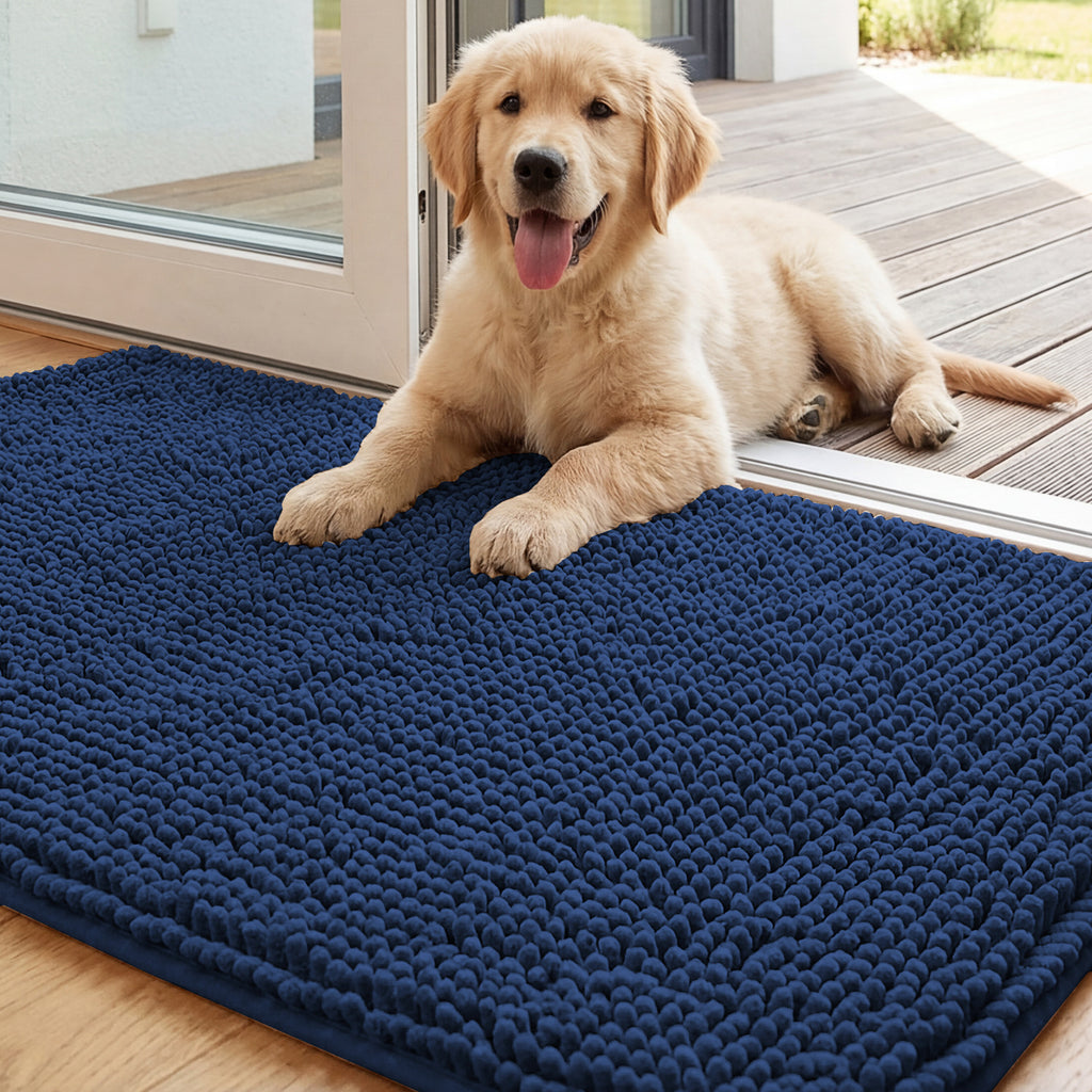Non-Slip Water-Absorbent Long-Pile Pet Mat