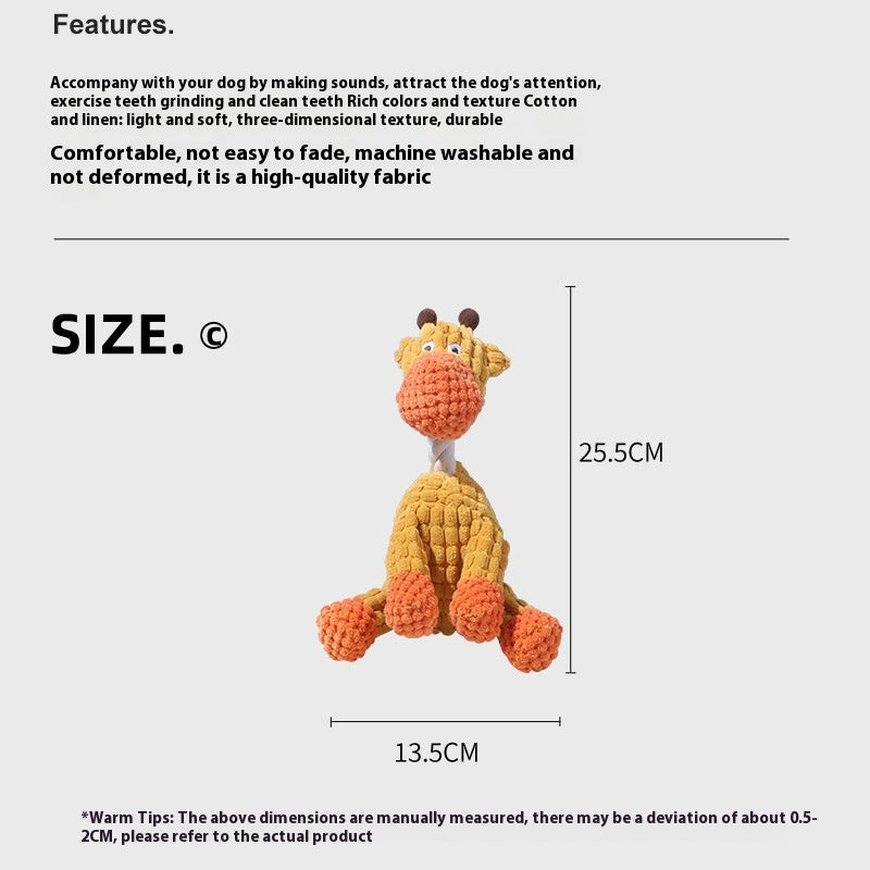 Interactive Plush Dog Bite Toy