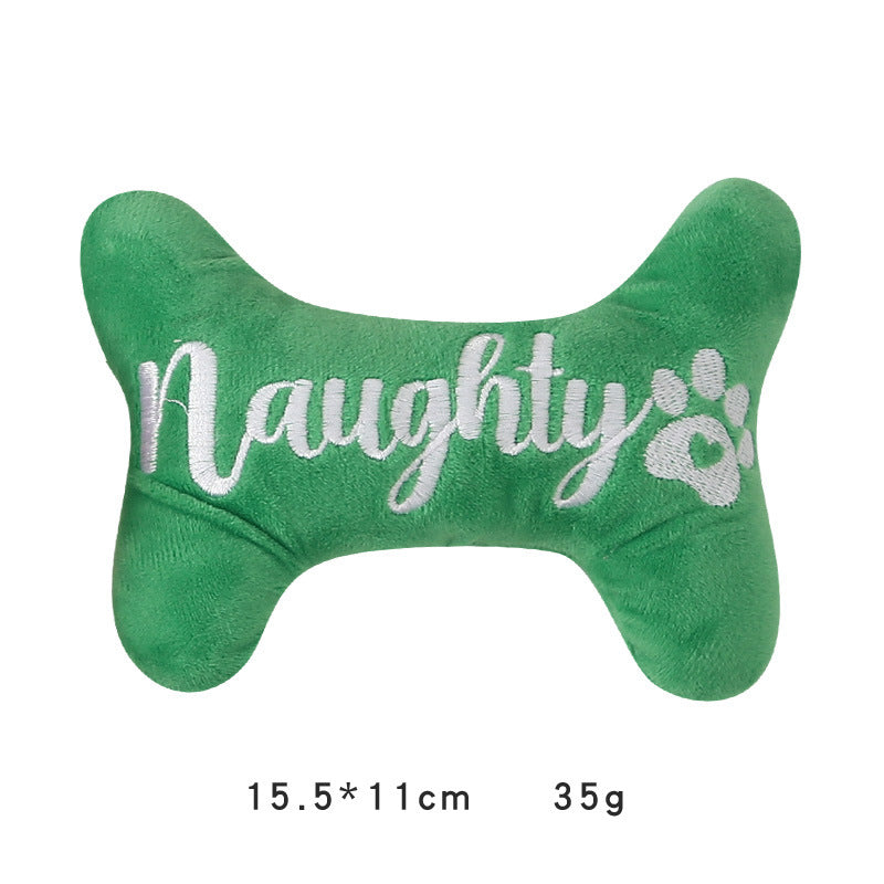 Christmas Plush Sounding Dog Toy