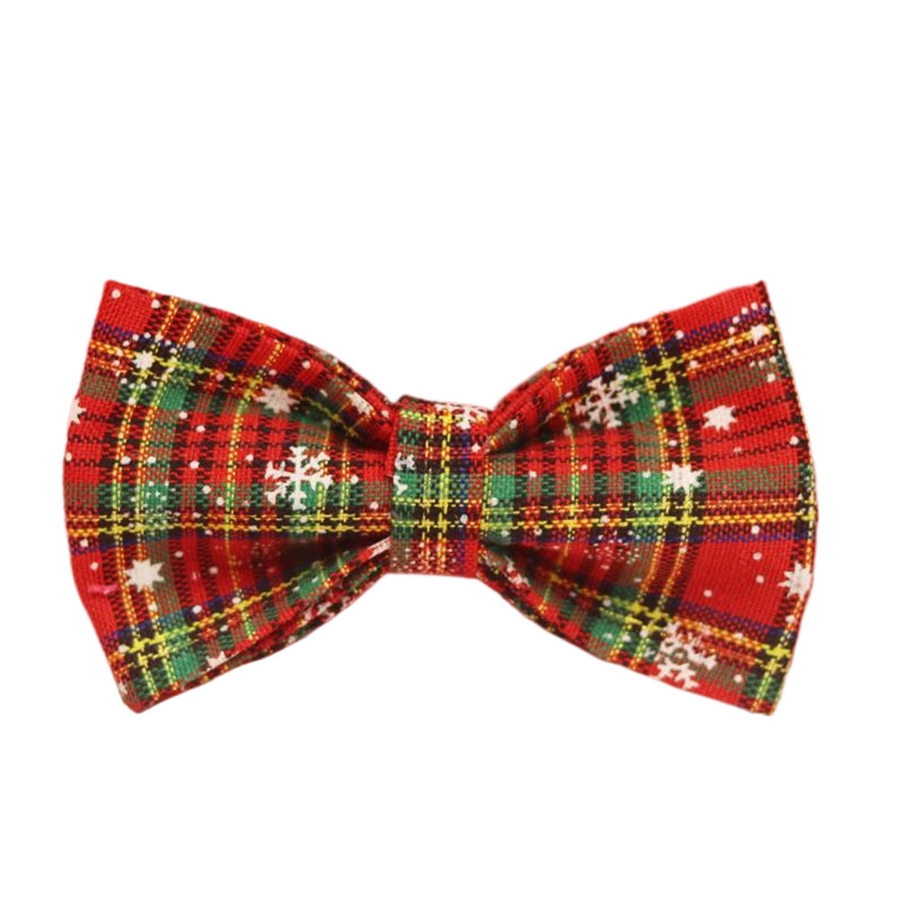 Green Background Snowflake Christmas Pet Collar