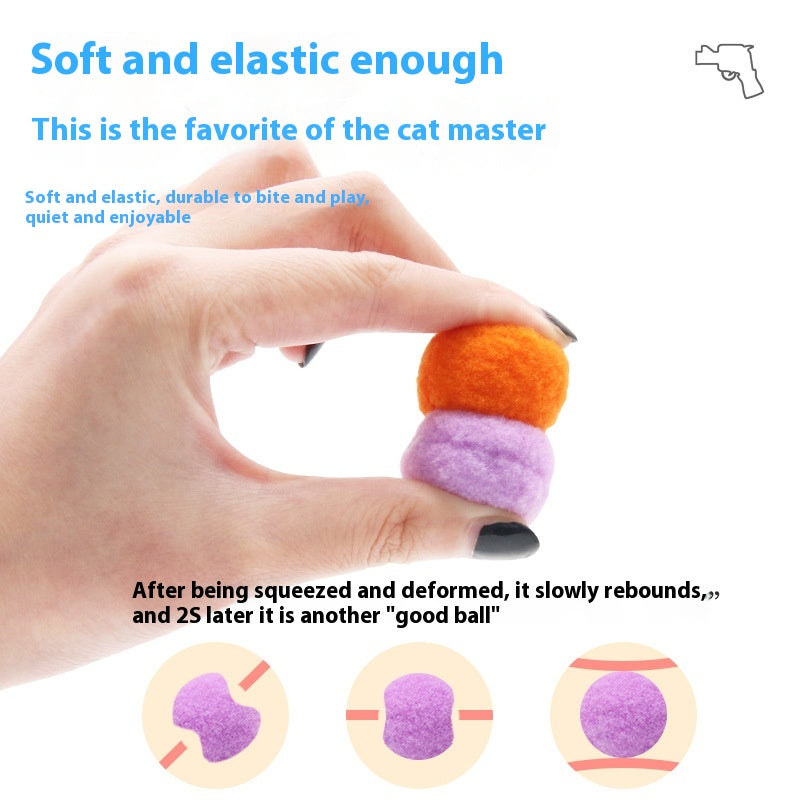 Interactive And Fun Relieving Toy Gun Plush Ball