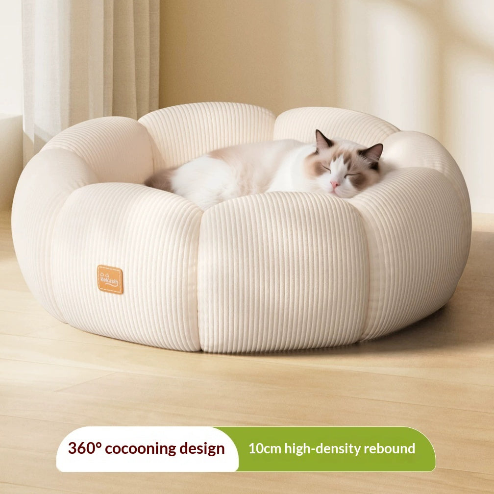 All-Season Round Pet Bed