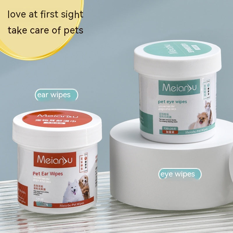 Ear Cleaning Eyes Cleaning Tear-Removing Cleaning Wipes For Pets