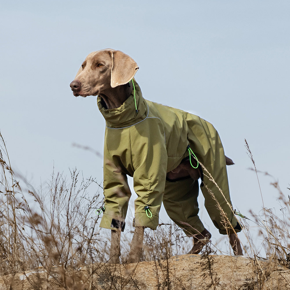 Windproof Turtleneck Large Dog Jacket