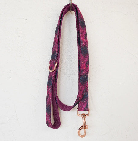 Glow-In-The-Dark Forest Dog Collar Pet Supplies Export Leash Set Rose Gold Buckle