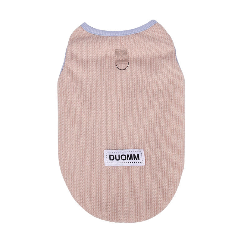Cloud Down Pet Clothes Fleece-Lined Vest For Autumn And Winter