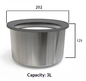 Pet Stainless Steel Water Bowl 2L No-Mess Floating Water Bowl
