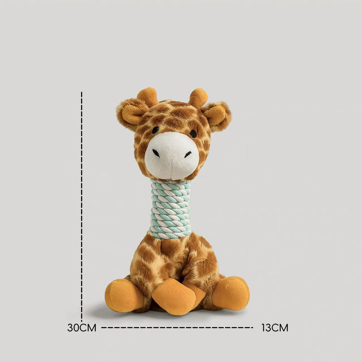 Giraffe Raccoon And Dog Cotton Rope Plush Squeaky Toy For Entertainment