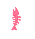 Fishbone Shape Sound Rubber Toy Bite-Resistant Teeth Cleaning