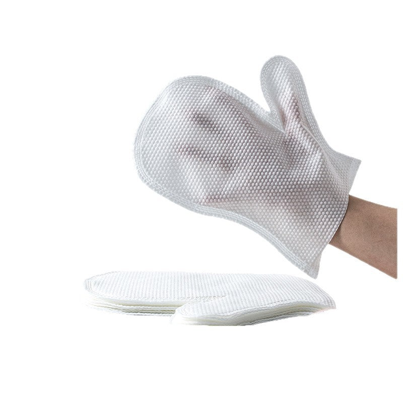 Palm-Sized Sponge Cloth With Five-Finger Ultrasonic Bonding, Made Of Non-Woven Fabric