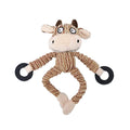 Squeaky Monkey Plush Dog Toy