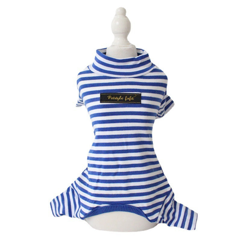 Cotton Eight-Color Striped Dog Leggings