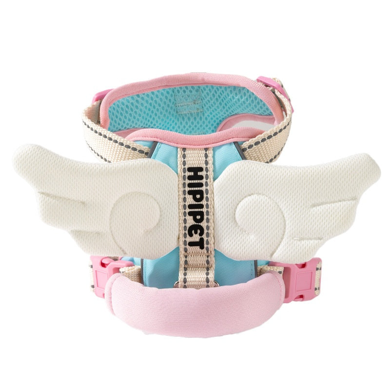 Angel Wings Vest-Style Dog Harness Leash