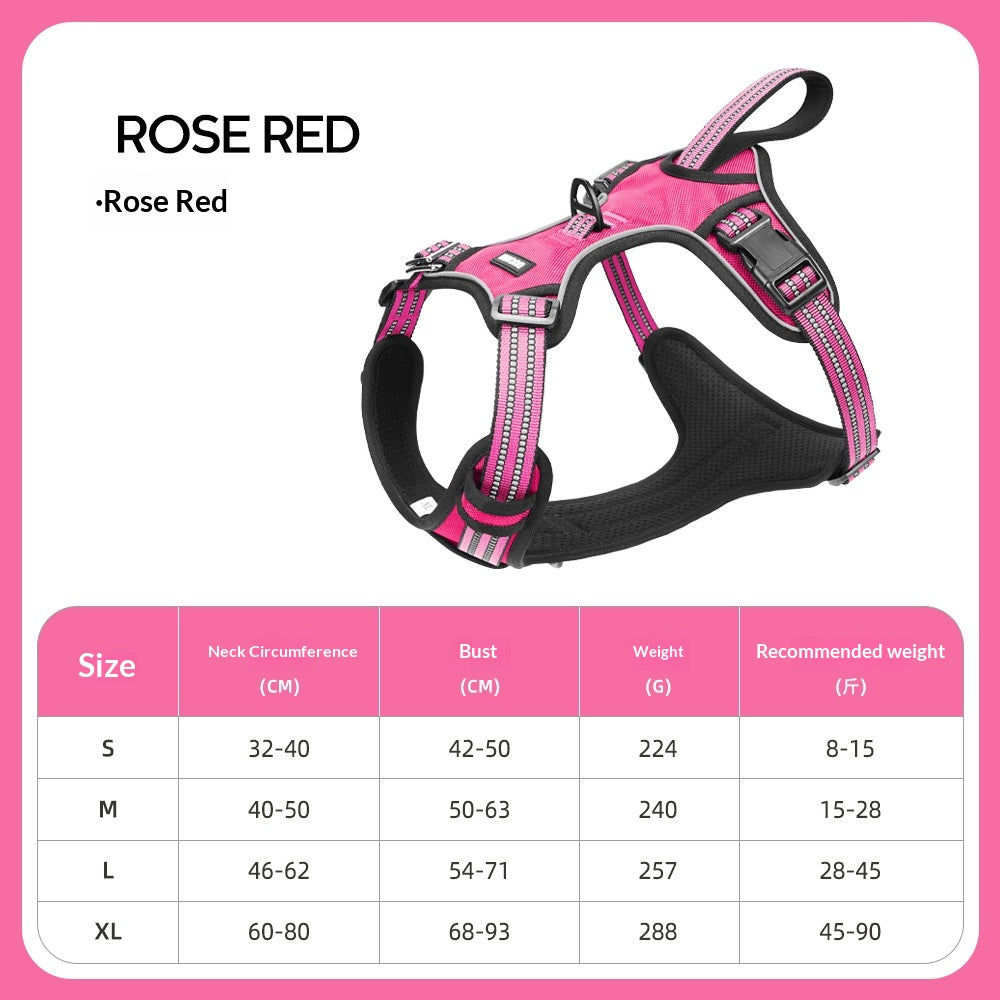 Lightweight Dual-Use Dog Harness For Car Traction