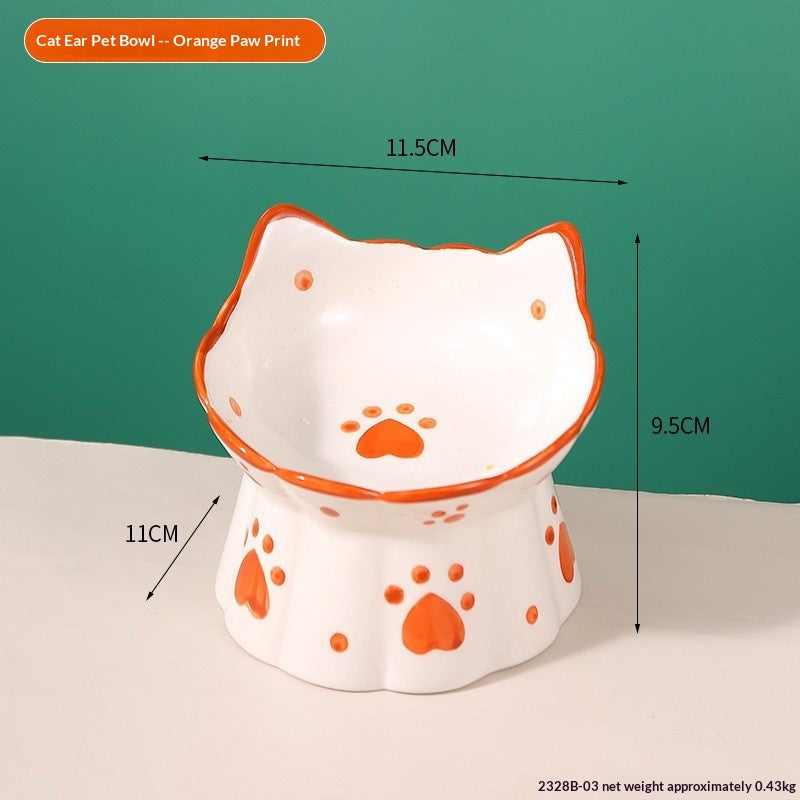 Cute Cartoon Lion Pet Bowl, Ceramic