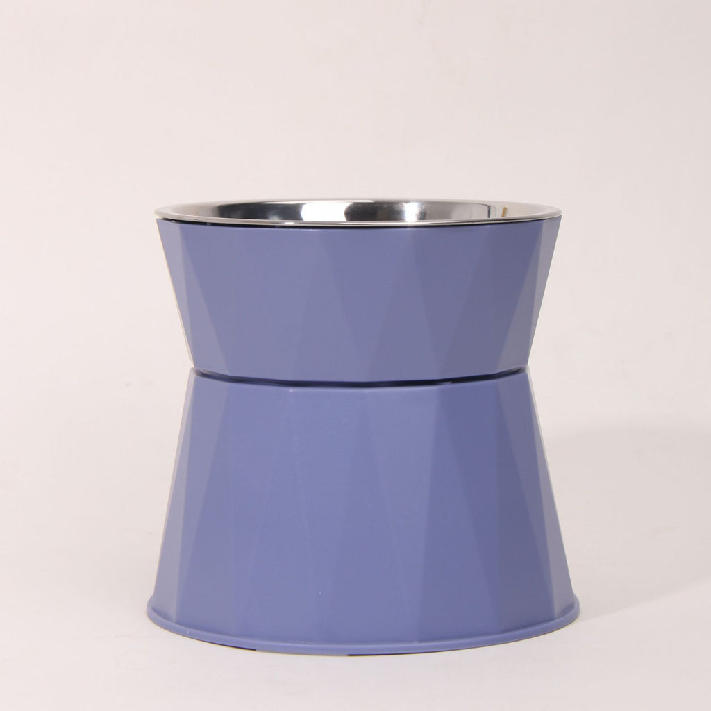 High Foot Neck Protection Pet Stainless Steel Bowl