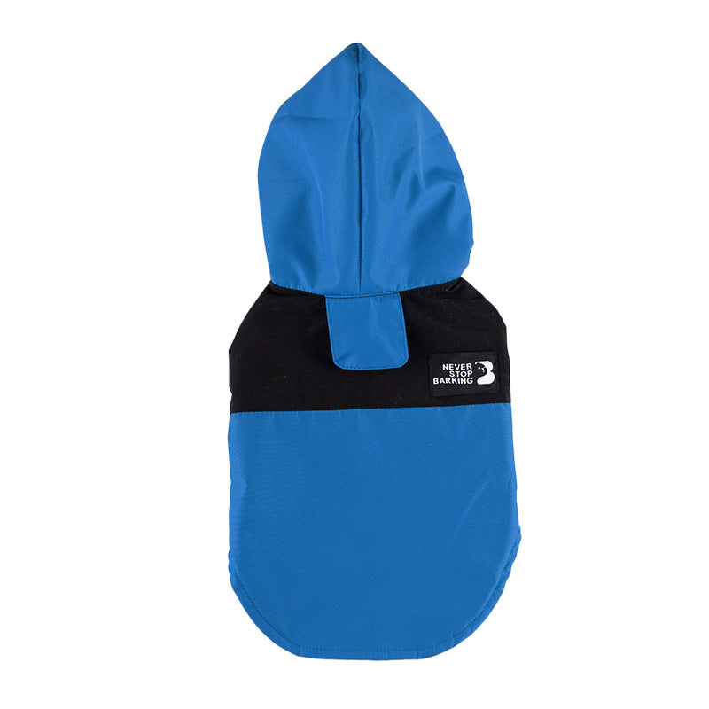 Color-Block Patchwork Dog Raincoat
