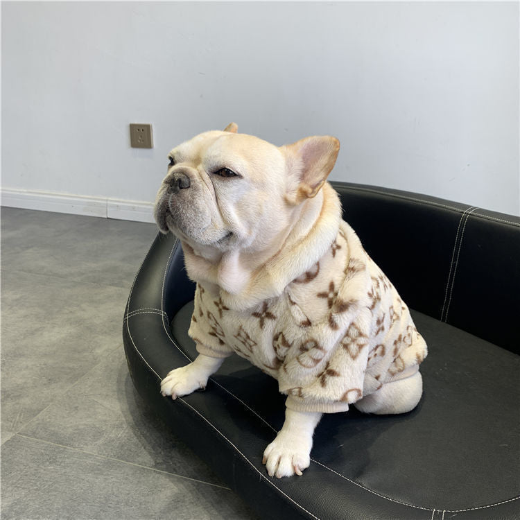 Fleece-Lined Polyester Padded Dog Coat