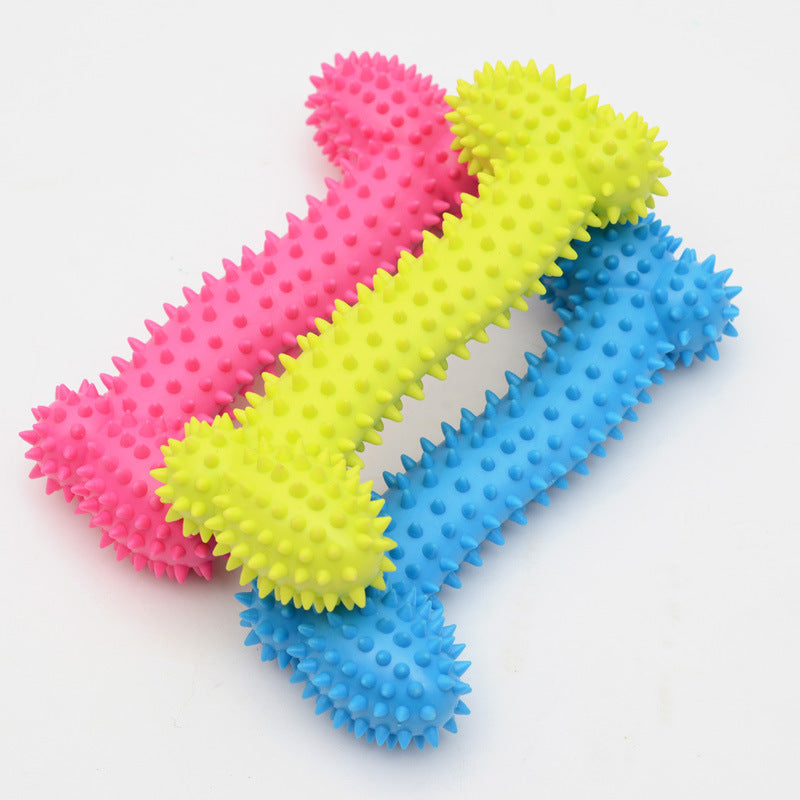 Pet Tpr Rubber Three-Color Ring Toy