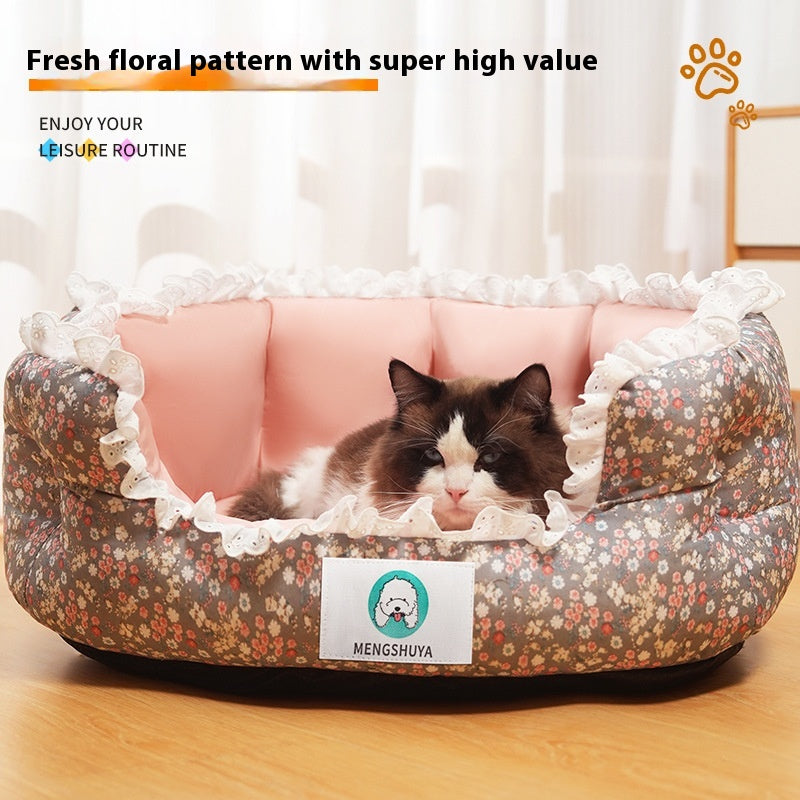 Lace Pet Cushion Mat Four Seasons Universal