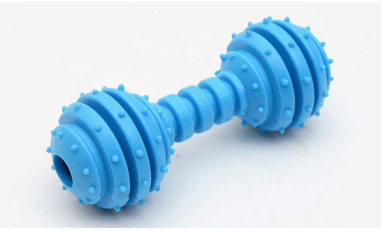 Tpr Rubber Barbell Pet Toy