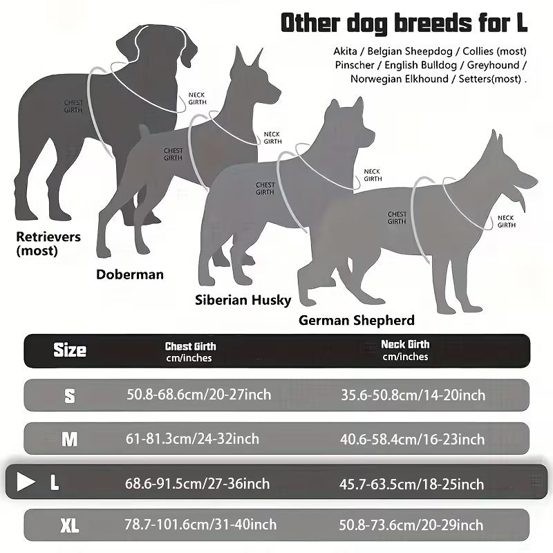 Tactical Handheld Dog Harness for Large Dogs