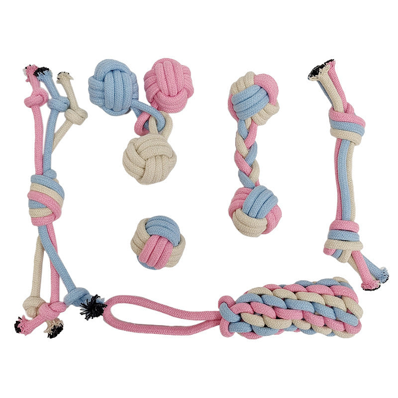 Chew-Resistant Braided Carrot Dog Toy