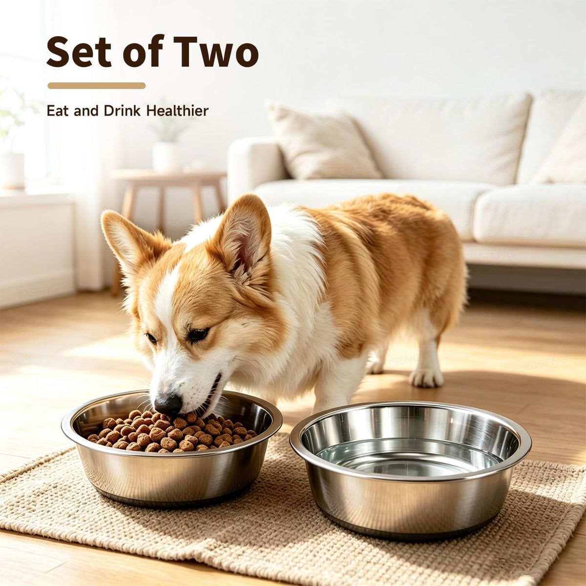 Stainless Steel Non-Slip Dog Bowls