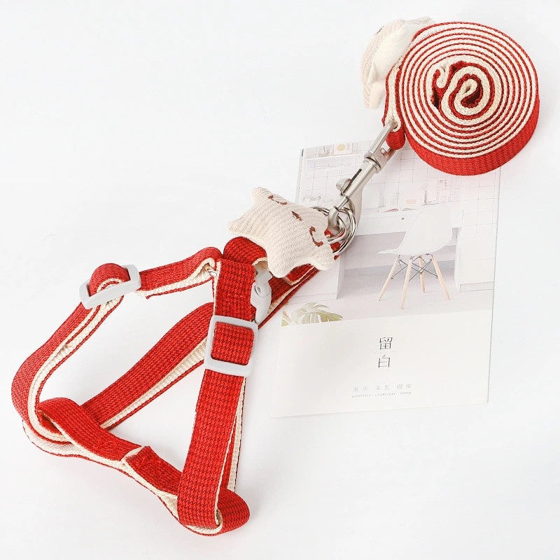 Houndstooth Nylon Dog Leash