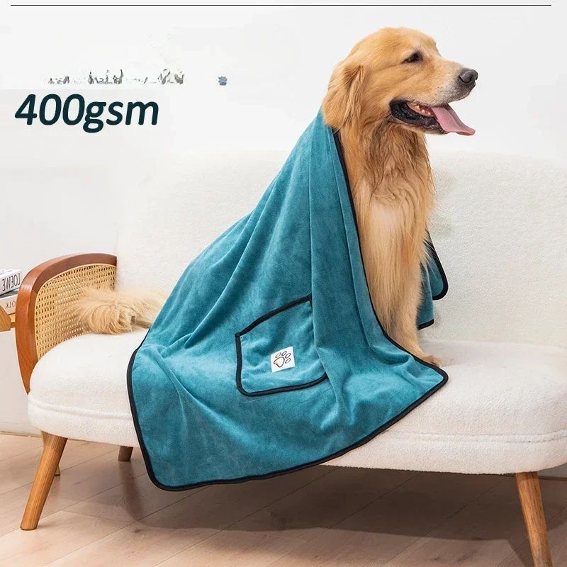 Water Absorbent Quick Drying Dog Bathrobe