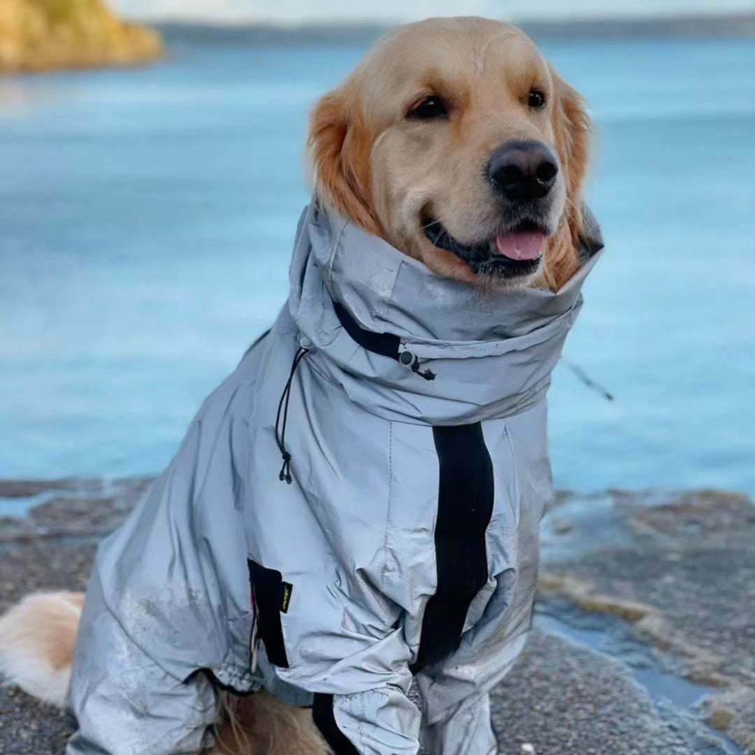 Reflective Waterproof Dog Raincoat
