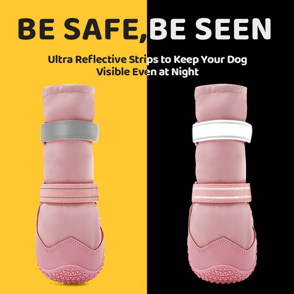 Reflective Anti-Slip Dog Boots