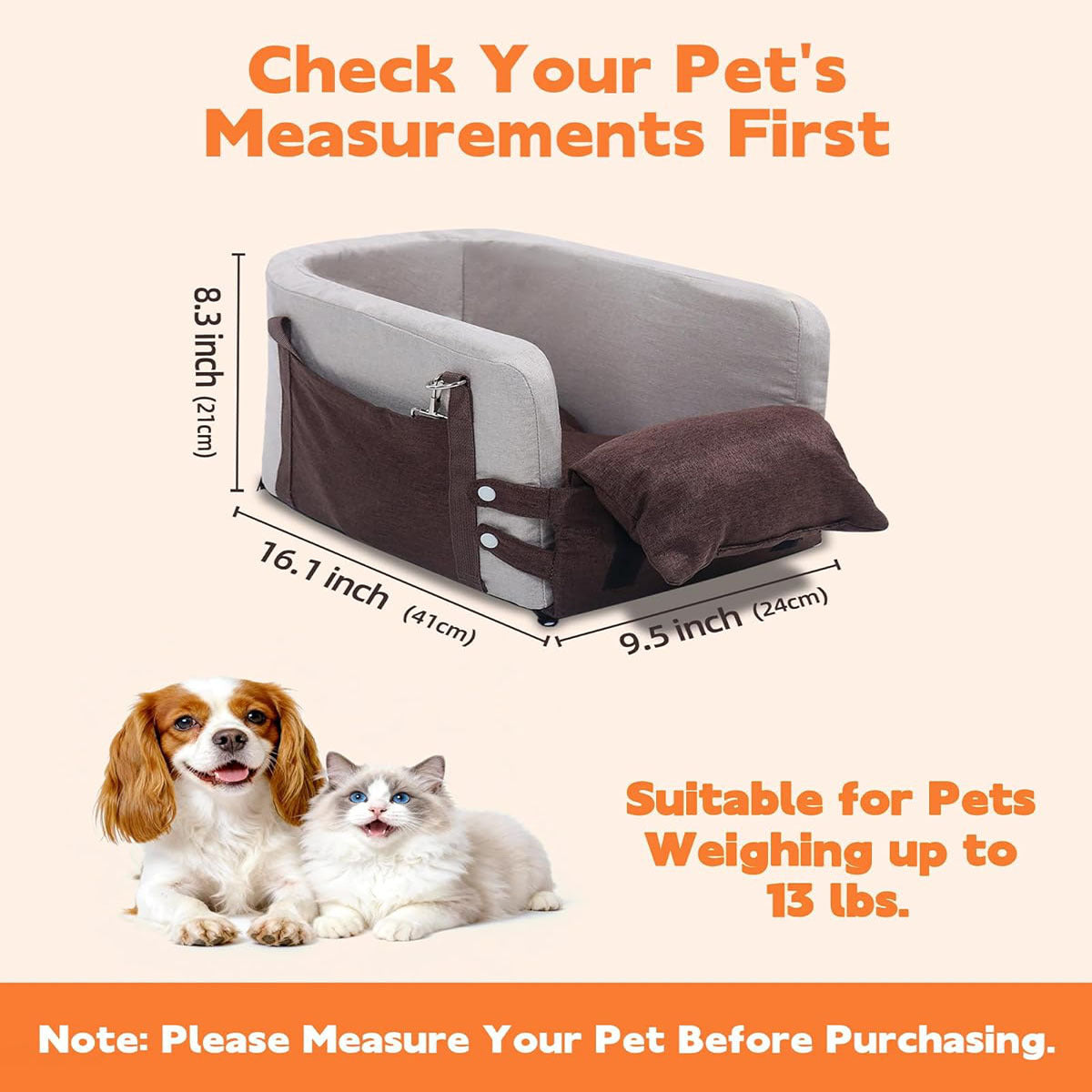 Portable Car Seat for Small Dogs