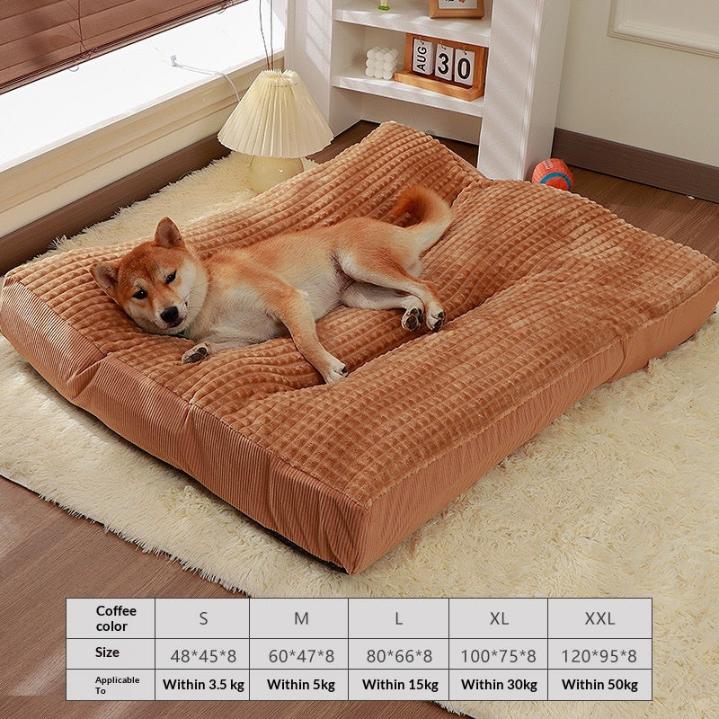 Removable And Washable All-Season Large Dog Bed Mat