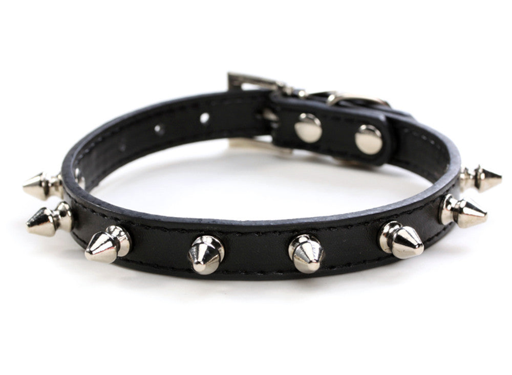 Popular Pet Collar Anti-Bite Rivet Small And Medium Leather Dog Leash