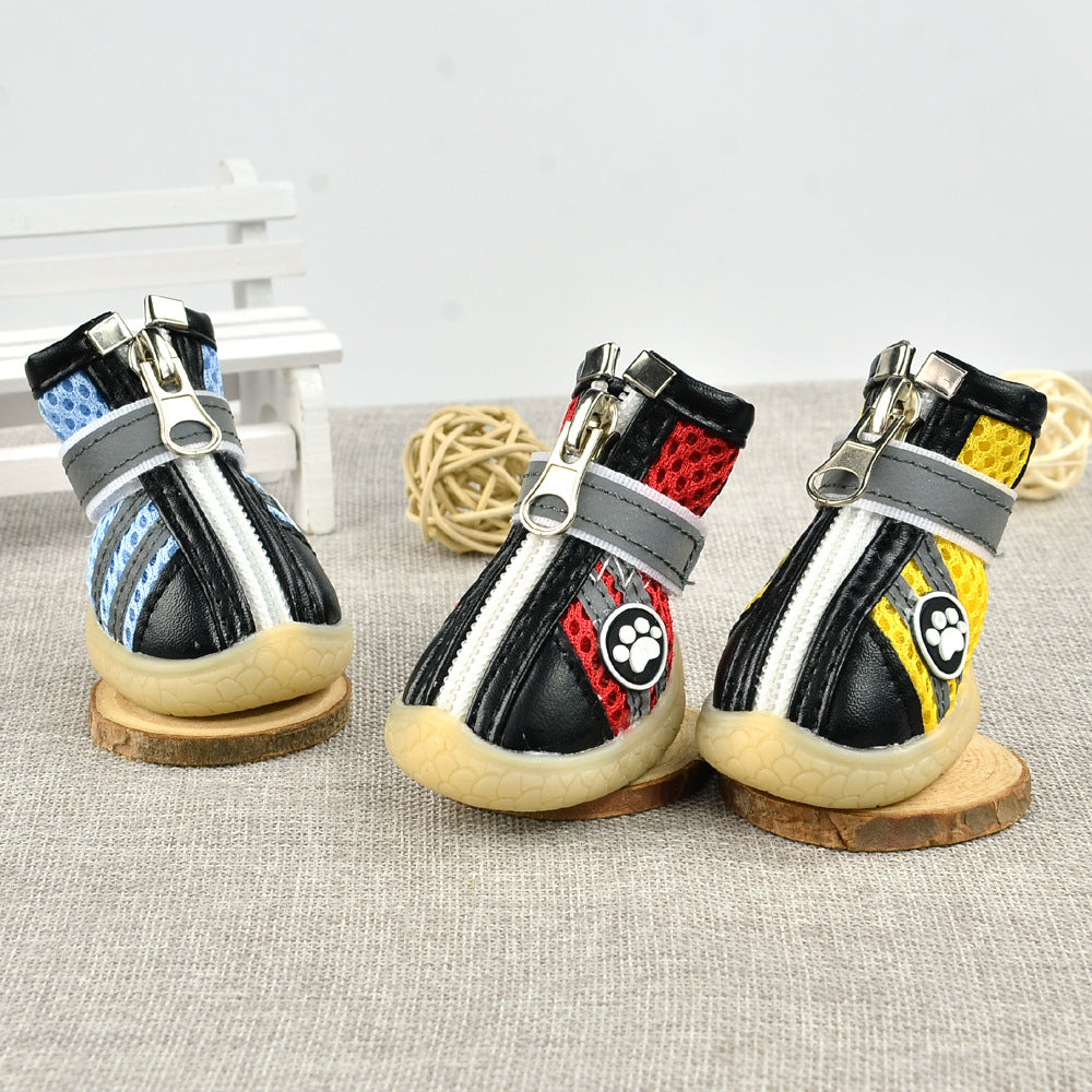 Reflective Breathable Mesh Dog Shoes