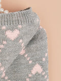 Small Dog Winter Knit Hoodie Dress