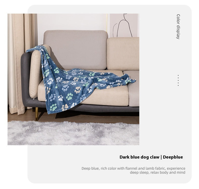 Thickened Double-Sided Flannel Dog Blanket