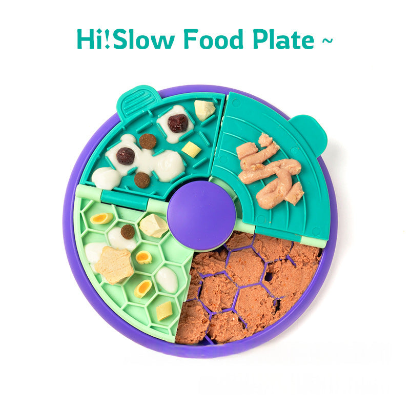 Honeycomb Slow-Feeding Puzzle Bowl