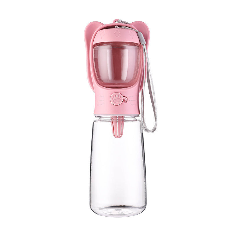 2-in-1 Dog Water Bottle With Food Container