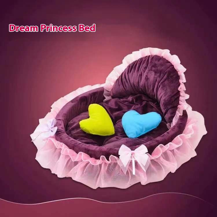 Pet Supplies Cute Princess Bed Cute Lace Teddy