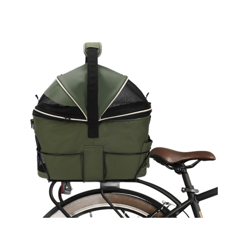 Rear-Mounted Pet Basket For Bicycles